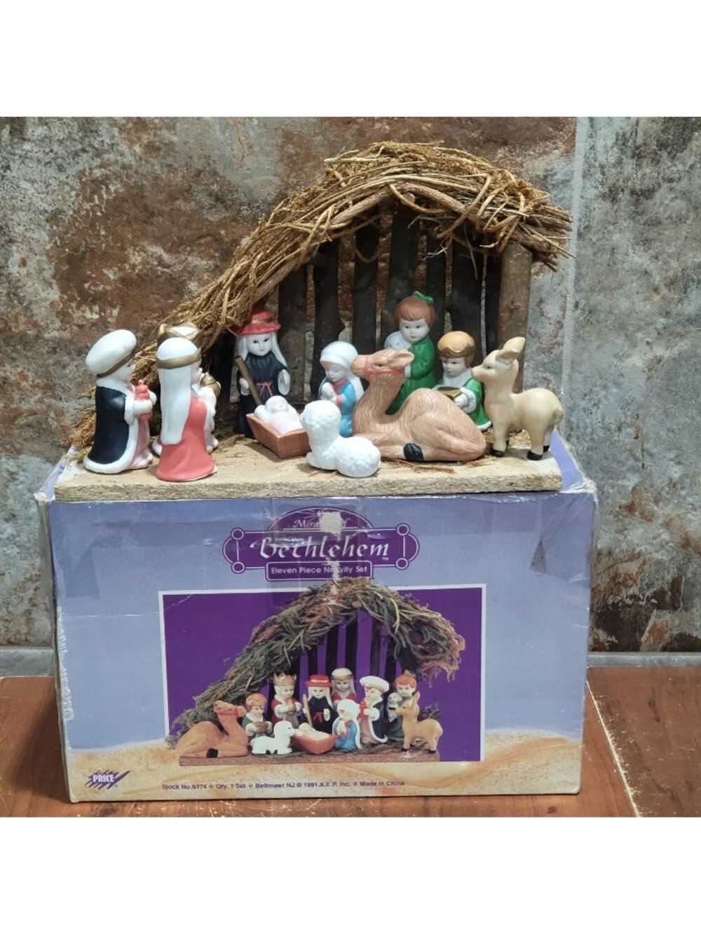 Miracle of Bethlehem Eleven Piece Nativity Set 1991